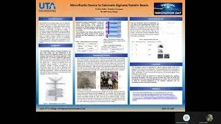 Microfluidic device to fabricate alginate/gelatin beads