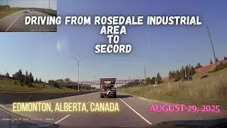 Rosedale Industrial Area to Secord, Edmonton, Alberta, Canada. #dashcamvideos #driving #edmonton