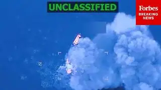 RAW FOOTAGE: Video Released By Hegseth Of New U.S. Strike On Alleged Drug Boat In The Caribbean