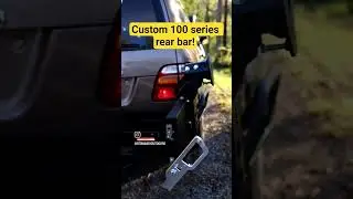 Crazy custom rear bar for a 105 series LandCruiser #100serieslandcruiser #landcruiser
