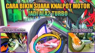 CARA BIKIN SUARA KNALPOT MOTOR JADI ALA2 TURBO | Pasang Turbo Whistle/Fake Turbo