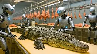 🐊✨ From Egg to $30,000 Crocodile Loafers: Secret Robot Factory ASMR (No Talking)