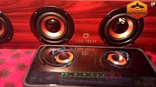 Live Tech Jalsa Wireless Wooden Speaker with Powerful Sound BS02 (Nut Brown)