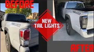 Tacoma TRD Off-Road gets *ILLEGAL* smoked tail lights!😱