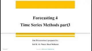 Forecasting 4 Linear Trend Line & Seasonal Adjustments شرح