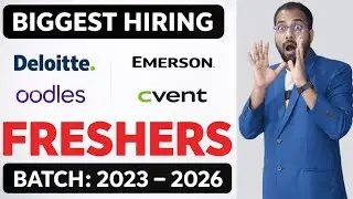 Emerson, Deloitte New Hiring Announced | oodles, cvent, TCS, UPS Jobs | Register Now