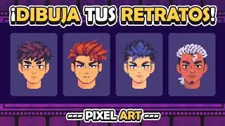 C&oacute;mo Hacer Retratos Pixel Art - Vista Frontal 🎨