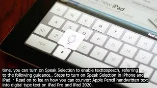 How to turn on speech to text on ipad   in this video  we will walk through how to use you