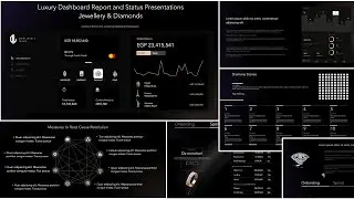 Luxury Jewellery & Diamonds Excel Dashboard | Elegant Status Reporting Tool