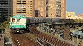 Parade Of Trains 2022 R10 R16 R32 BRT Gate Cars Passing By West 8th St NY-Aquarium