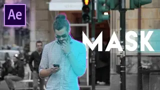 How to Mask Text Behind Objects + Flash Effect (Adobe After Effects CC Rotobrush Rotoscope Tutorial)