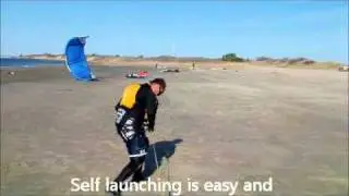 Kiteboard lessons, launch and land a kite