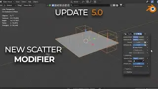NO NEED FOR  PARTICLE SYSTEM TO SCATTER IN BLENDER 5.0?