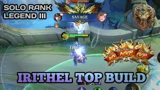 SOLO TO IMMORTAL JOURNEY - IRITHEL - Gold Lane - MLBB
