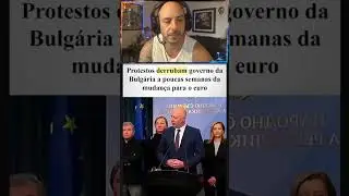 🚨 EUROPA EM CHOQUE! Protestos EXPLODEM na Bulg&aacute;ria e governo CAI &agrave;s v&eacute;speras do EURO! 😱🇪🇺