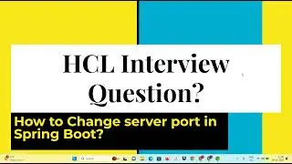 How to Change server port in Spring Boot?