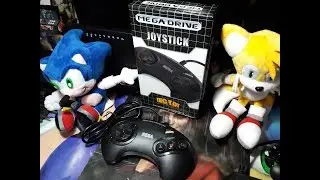 Modificando Controle do Novo Mega Drive - Tec Toy 2017 - USANDO PE&Ccedil;AS DE CONTROLE QUEBRADO