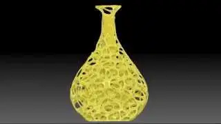 3D Printing - 3D Voronoi Vase - Math Decor by 3Dizingof.com