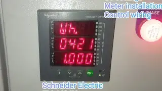 Schneider EM 6436H LED Energy meter working, Setting/ programming and Installation.