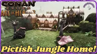Pictish Jungle Home - Conan Exiles - NO Mods!