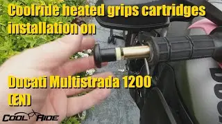 Coolride heated grips cartridges installation on Ducati Multistrada 1200 (EN)