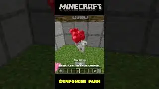 Easy Gunpowder Farm 😱 | Minecraft Bedrock 1.22 | No Redstone