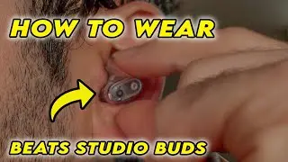 Как носить наушники Beats Studio Buds