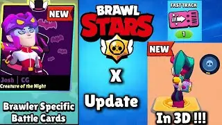 НОВОЕ ОБНОВЛЕНИЕ BRAWL STARS! Карты сражений, 3D-бойцы и ускоренный режим! 😱🔥