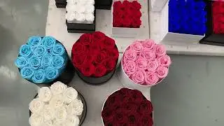 Wholesale Preserved Rose Gift Box Series Round, Square & Heart #wholesaleprice #luminflora