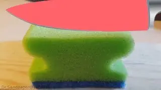 Experiment Hot Knife VS Sponge plus reverse!