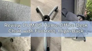 Review DUMOS Home Office Desk Chair with Footrest, High-Back Mesh Rolling Swivel Reclining Chairs wi