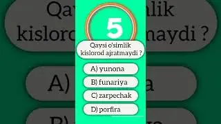 Biologiya savollar -5