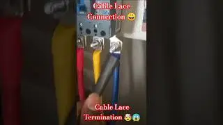 Cable Lace Termination 🤯😱 #shorts #electrical #mcb #electrician #wiring