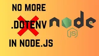 Use env variables without .dotenv package in Node.js
