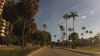 Coconut Grove Miami, Florida - Drive through neighborhood streets