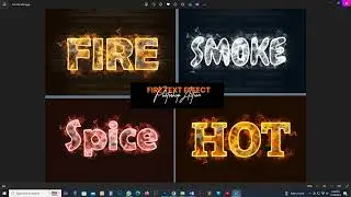 Photoshop Fire Text Effect Easy Tutorial