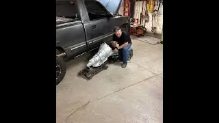Two Guys, One Tranny: #LS Swap Chevy Truck Transmission Live!  #turbo #yank #hotrod