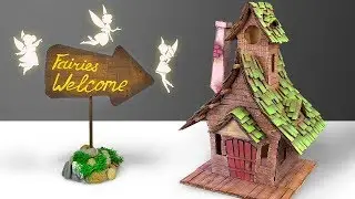 Feen Willkommen! DIY-Feenhaus aus Karton
