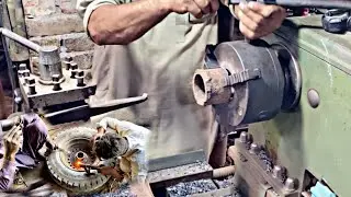 Technical work of repairing big wheel Rim