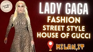#LadyGaga Fashion House of Gucci Milan street style 2021 #Getthelook 29 #short