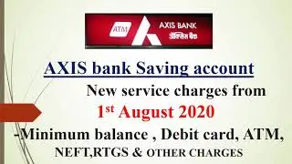 AXIS BANK Service Charges