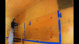 Rockwool and Plywood with Taped Seams for the Interior of the Wood Kiln