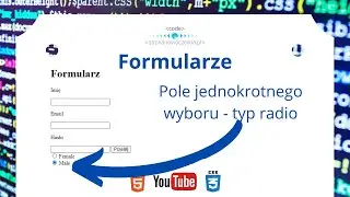 Formularze - Pole jednokrotnego wyboru - typ radio | Forms - Single-choice field - type radio
