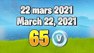 ⚡ Timed Missions Free V-Bucks / Alertes de missions V-Bucks gratuits - March 22 / 22 mars