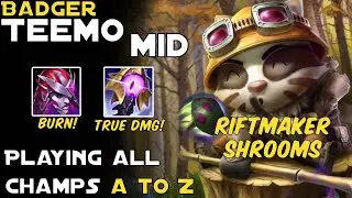 FULL AP TEEMO MIDLANE! RIFTMAKER SHROOMS - League of Legends - Season 12 - Round 1