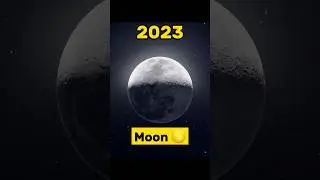2023 Moon Vs 5,000 Future Moon 🌚 #shorts #evolution