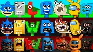 Incredibox Sprunki OC Phase 1 to Phase 3 Q (Alphabet Lore), Among Us Pikachu, W or L, M, 67, Five