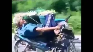 Badass Grandpa Riding a Tricycle