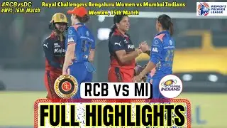 MATCH STORY: RCB vs MI WPL Highlights |RCB vs MI WPL T20 Highlights 2026 | Today WPL 2026 Highlights