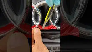 Half‑Wrapped Rings | Audi Front Emblem Red Accent